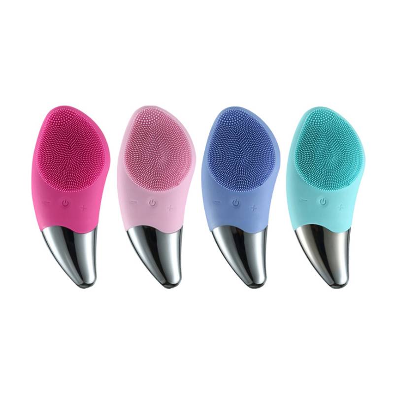 Aootoy Face Cleaning Machine/galvanic And Ultrasonic Massager/dermabrasion Equipment Silicon Brush Facial Cleansing Massager