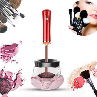 AOOTOY Upgraded Makeup Brush Cleaner and Dryer Machine  Electric Cosmetic Automatic Brush Spinner